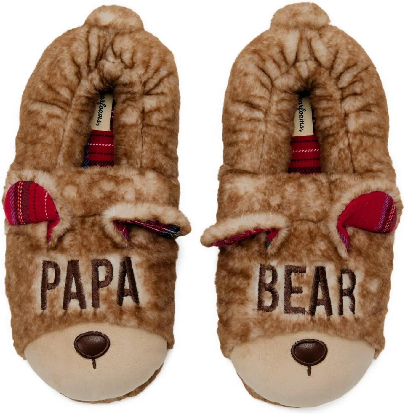 Тапочки с вышивкой Dearfoams Furry Teddy