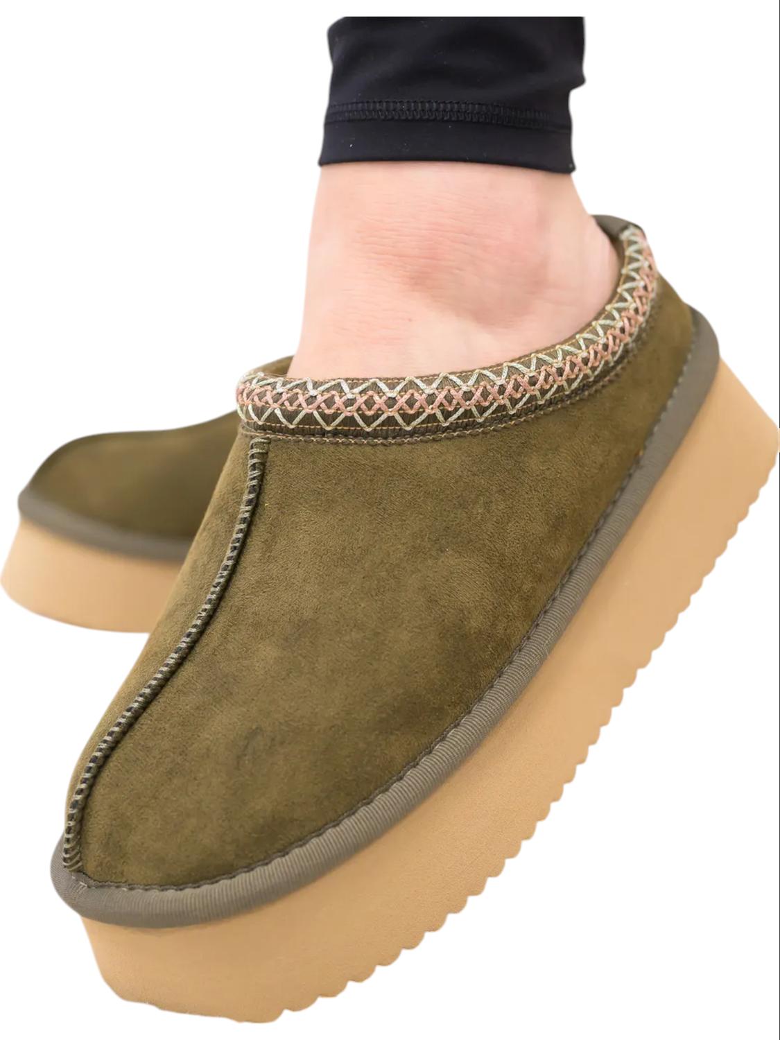 Женские туфли Pillow Talk Slip On в оливково-зеленом цвете Corkys Footwear — фото 3