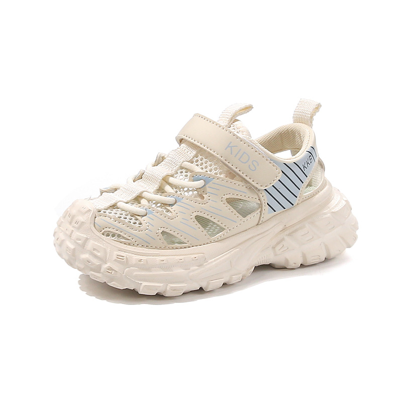 

Нескользящие, износостойкие, дышащие низкие повседневные кроссовки для детей SHIBU, бежевый/синий