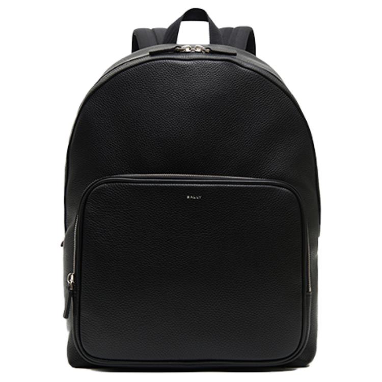 

BALLY Нейлоновый рюкзак с телячьей кожей большой мужской черный, Black