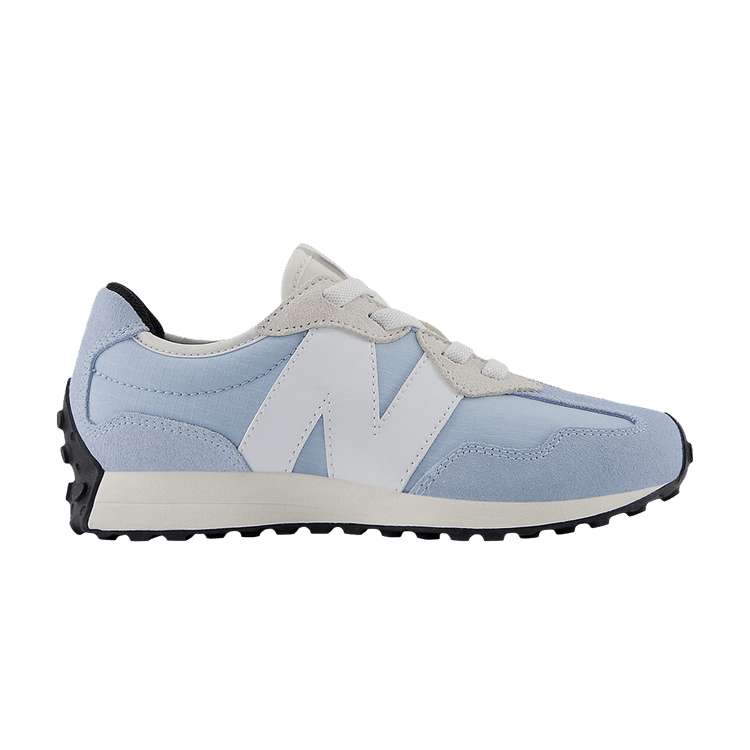 

Кроссовки New Balance 327 Bungee Lace Little Kid Wide 'Light Chrome Blue', синий