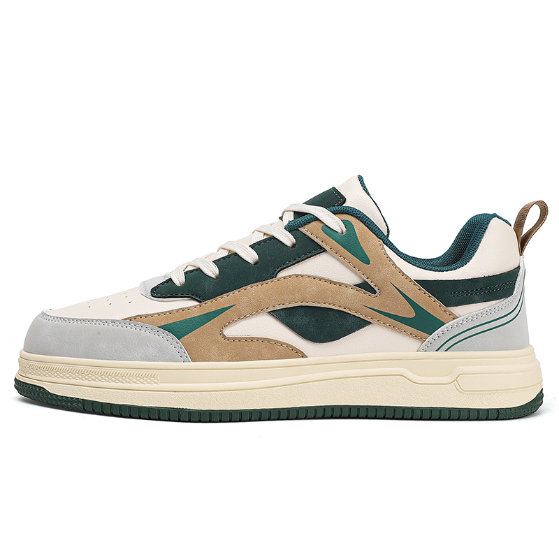 

Нескользящие износостойкие низкие мужские кроссовки CAMOSI, Beige Green