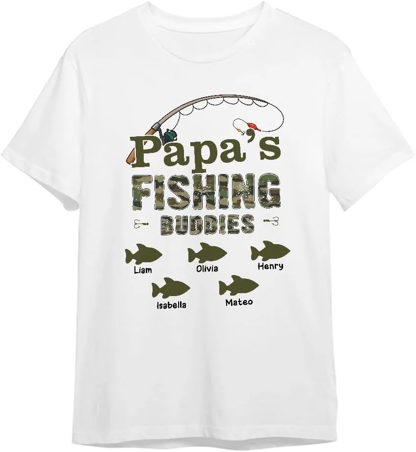 

Футболка Hooked On Being Grandpa с камуфляжным принтом