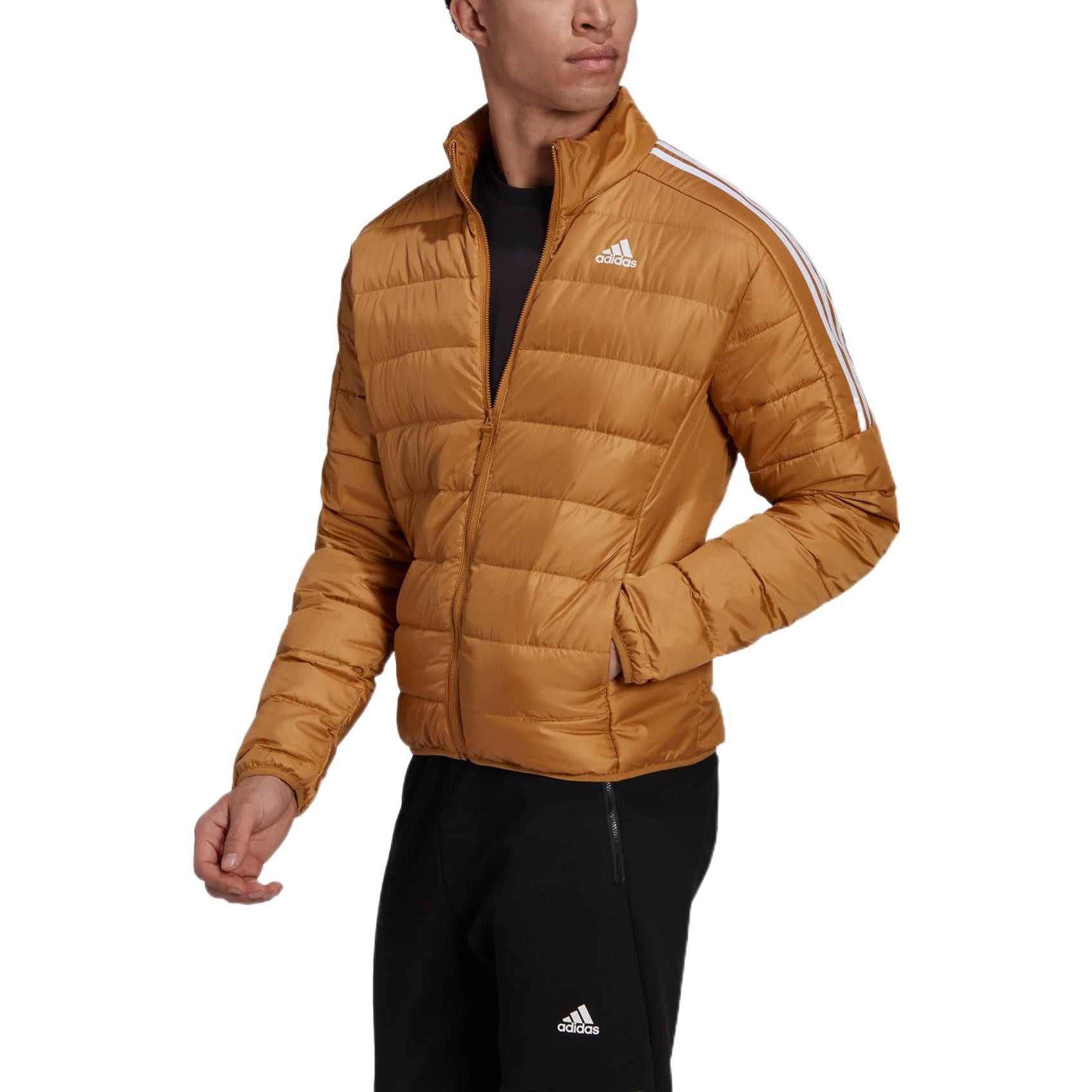Adidas Незаменимая пуховая куртка мужская желтая, Yellow — фото 4