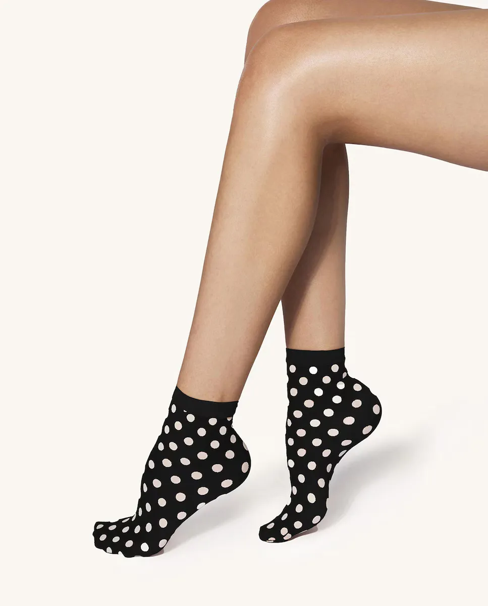 

Женские полупрозрачные носки в горошек Wolford, белый