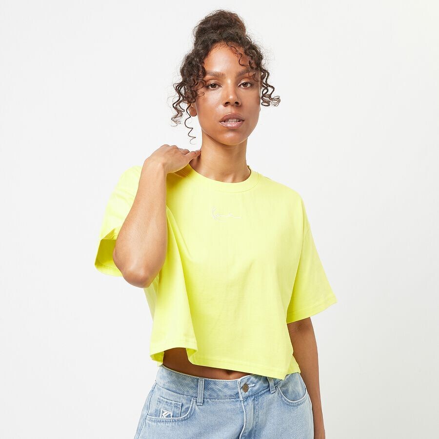 

Укороченная футболка Small Signature Essential Karl Kani, цвет lime