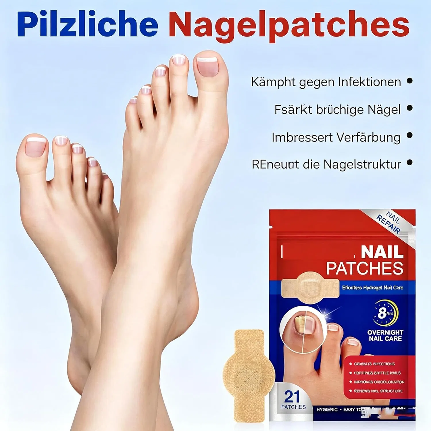 Пластыри для коррекции и восстановления ногтей Orthevia Meiion, Skin-Coloured — фото 2