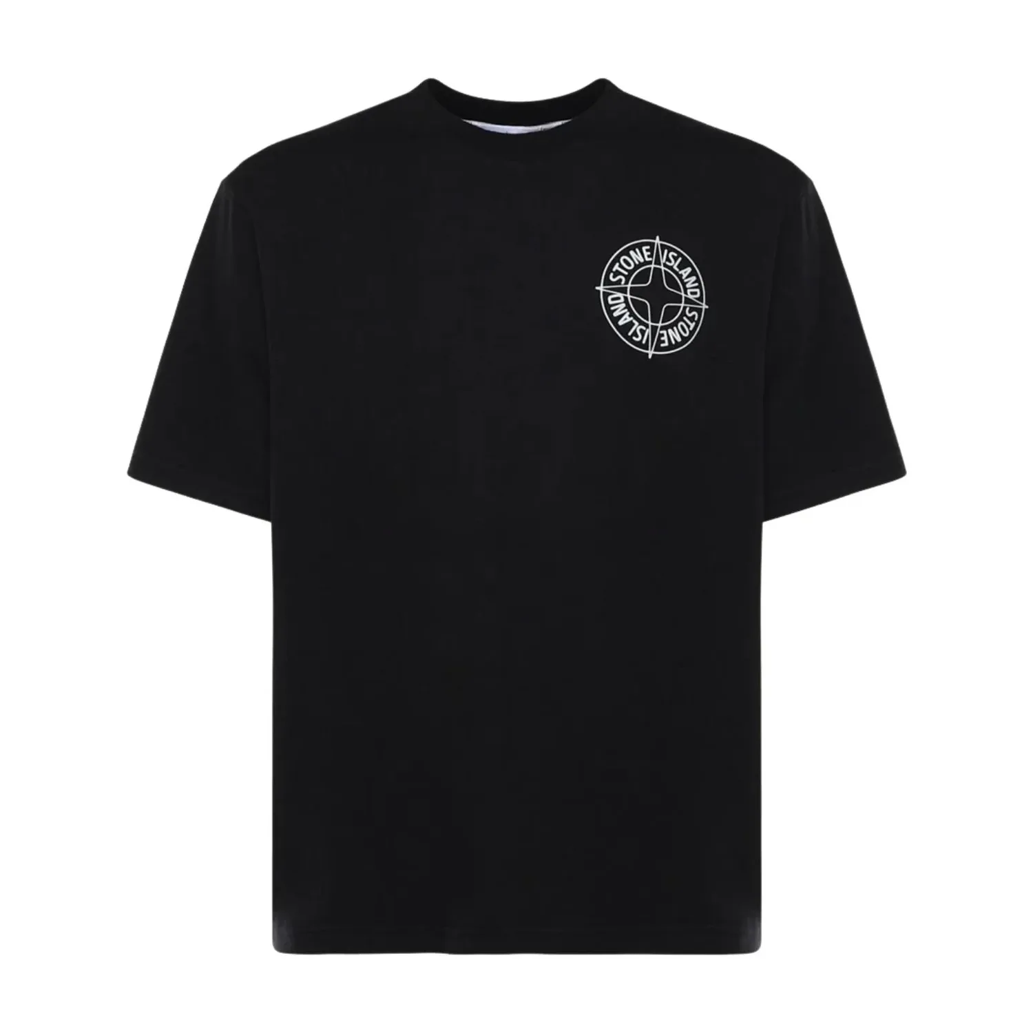Футболка STONE ISLAND Outline Compass Regular Fit, цвет 'Black' — фото 2