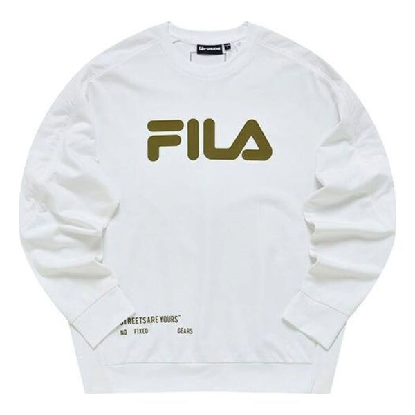 

Свитер logo sweatshirt 'white tan' Fila Fusion, белый
