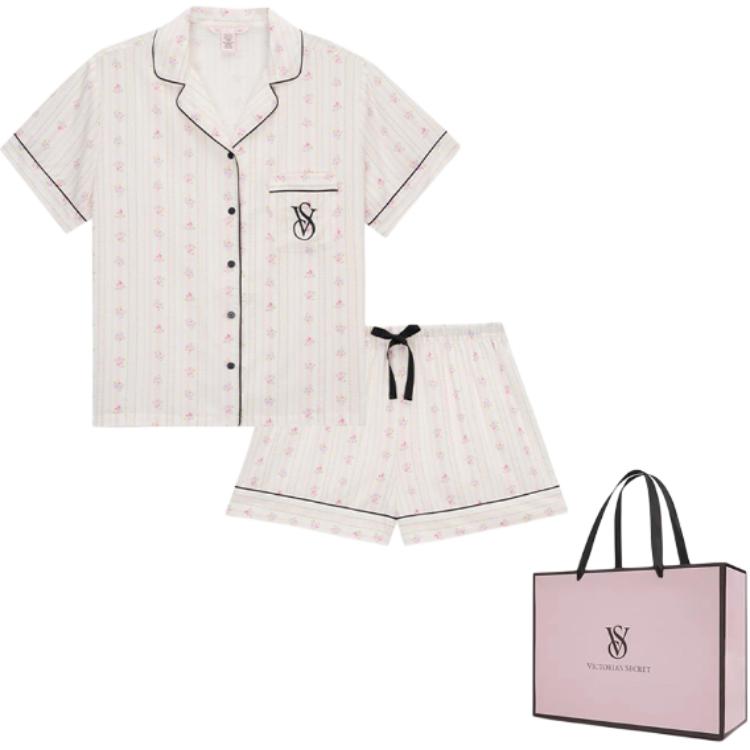 

Пижамный комплект Box Women's с нежными цветочными принтами Victoria's Secret, Shopping Bag Set (Basic Set+Shopping Bag)