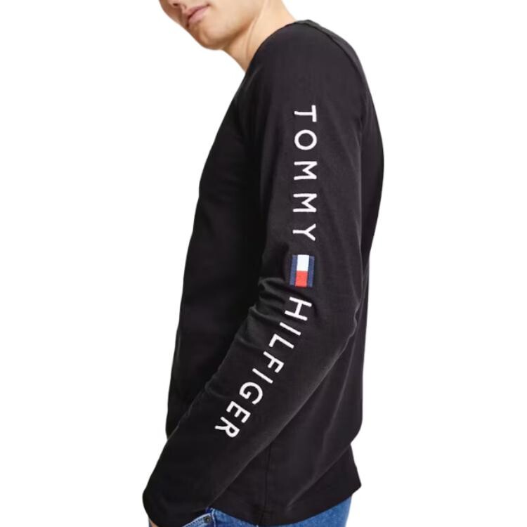 Толстовка мужская черная Tommy Hilfiger, черный — фото 4