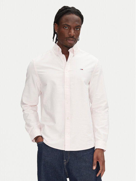 

Рубашка обычного кроя DM0DM21298 Tommy Jeans, розовый