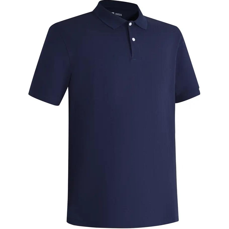 

Футболка поло мужская синяя черная DECATHLON