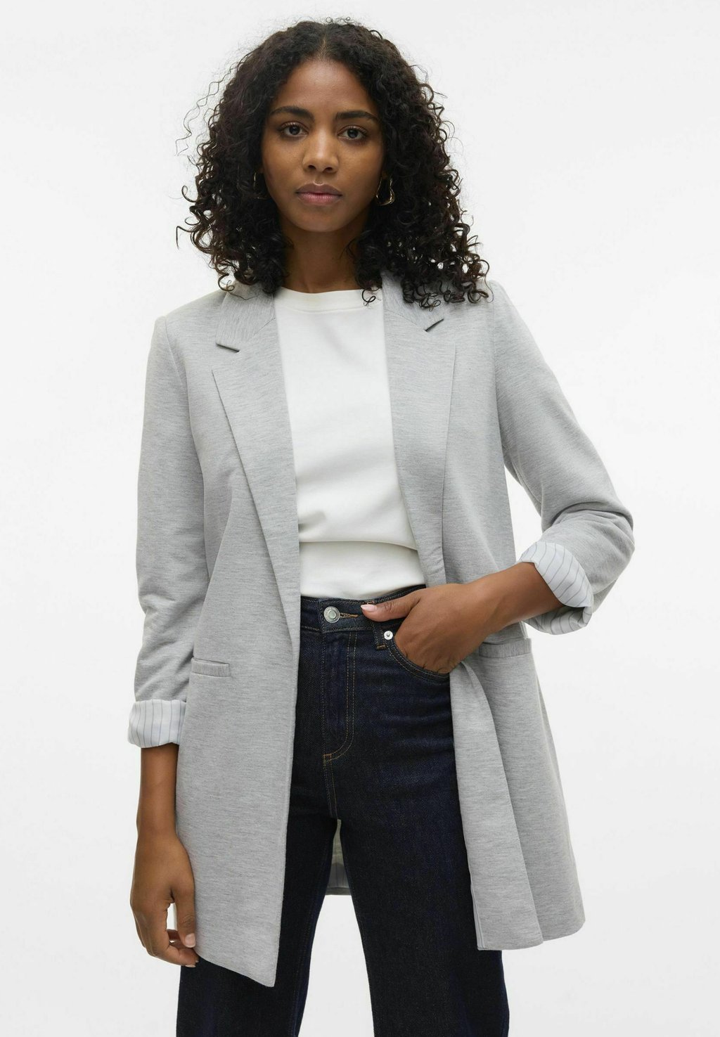 

Блейзер LONG Vero Moda, темно-серый