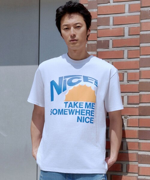 

Футболка, хлопок, крой оверсайз, бренд Nice Weather, белый