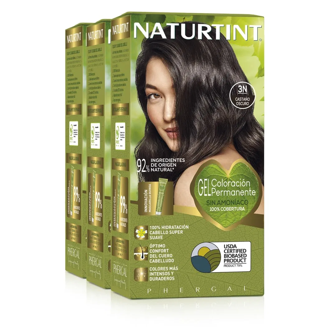 Краска для волос без аммиака от Naturtint, 170 мл (3 шт.) Naturtint, 3N Maroon Dark
