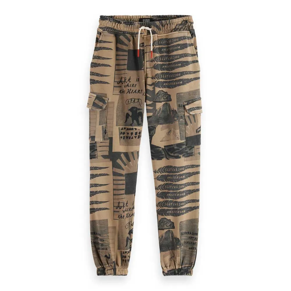 

Спортивные брюки Scotch & Soda All-Over Printed, коричневый