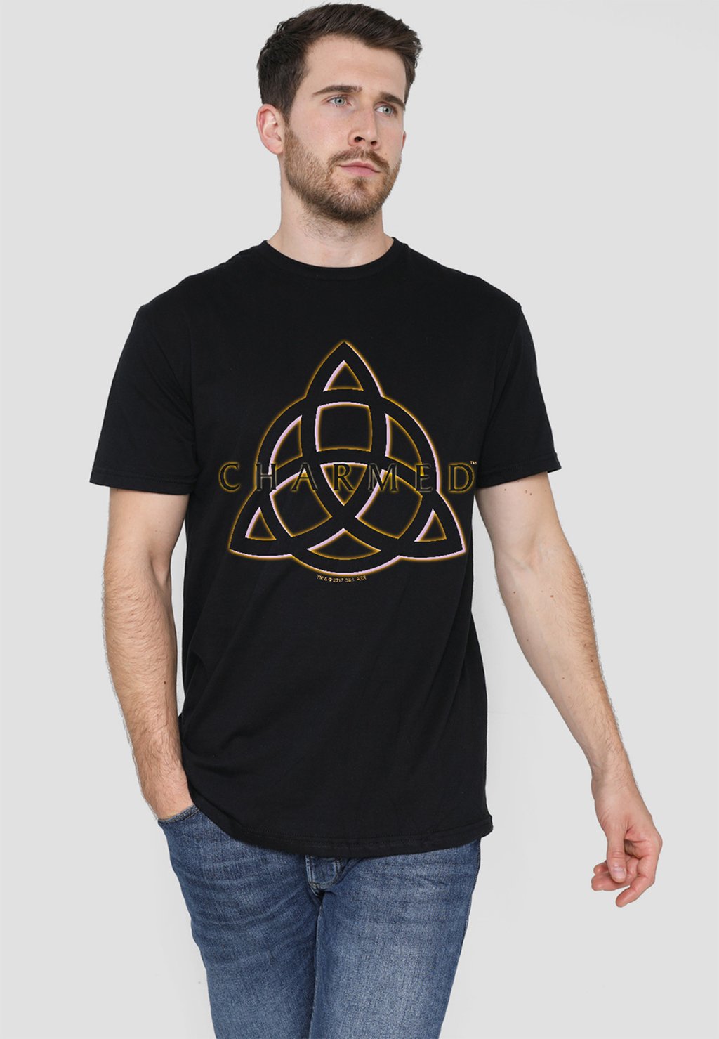 

Футболка с принтом CHARMED TRIPLE LINKED LOGO Cotton Soul, черный