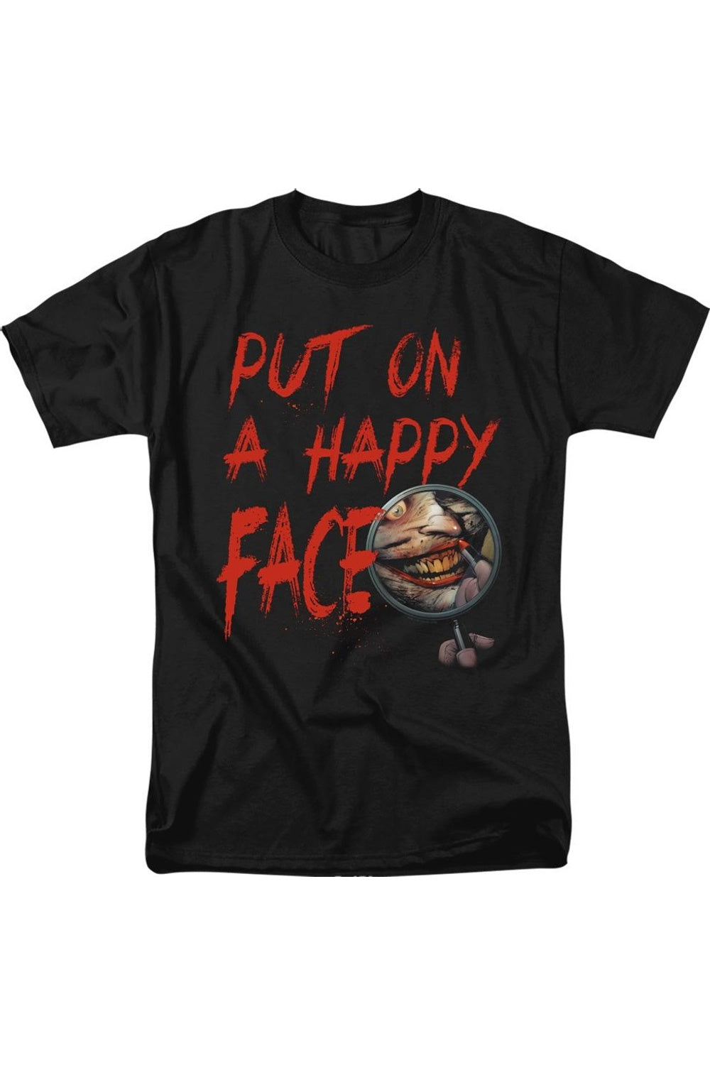 

Футболка с коротким рукавом Batman Happy Face для взрослых Gildan, черный