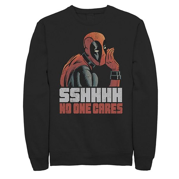 

Толстовка Big & Tall Marvel Deadpool sshhhh no one cares logo Licensed Character