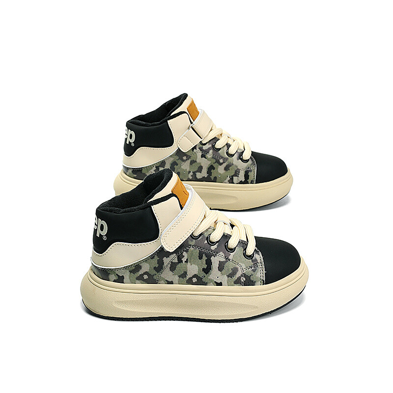 Кроссовки Jeep Kids Skateboarding Shoes Kids High-top Camouflage, цвет Camouflage — фото 4
