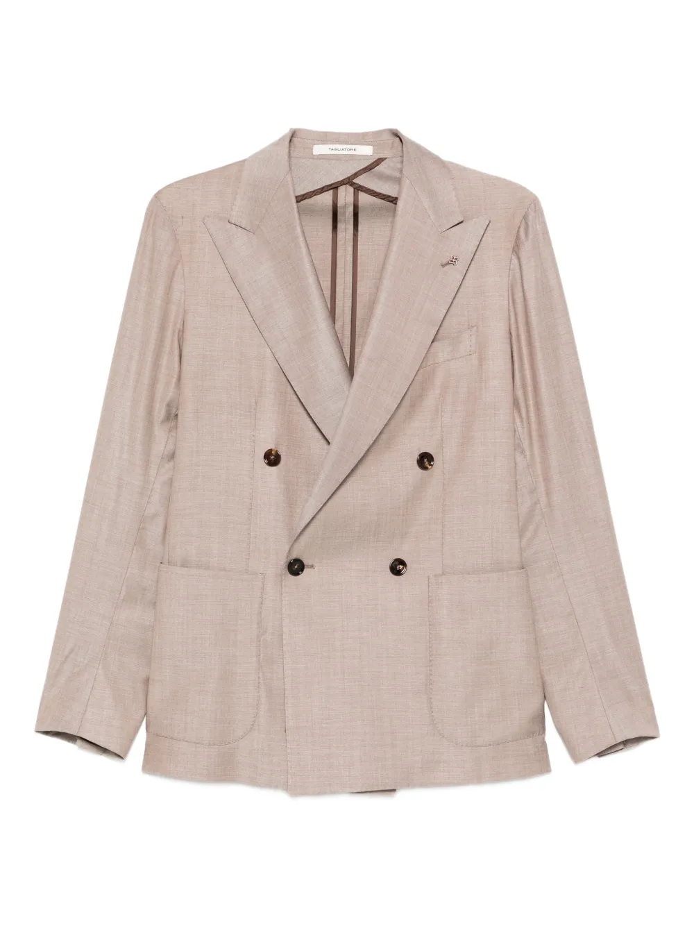 

Костюм с двубортным пиджаком Tagliatore, коричневый