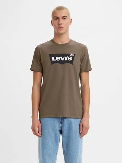 

Классическая футболка с графическим рисунком Levi's, коричневый