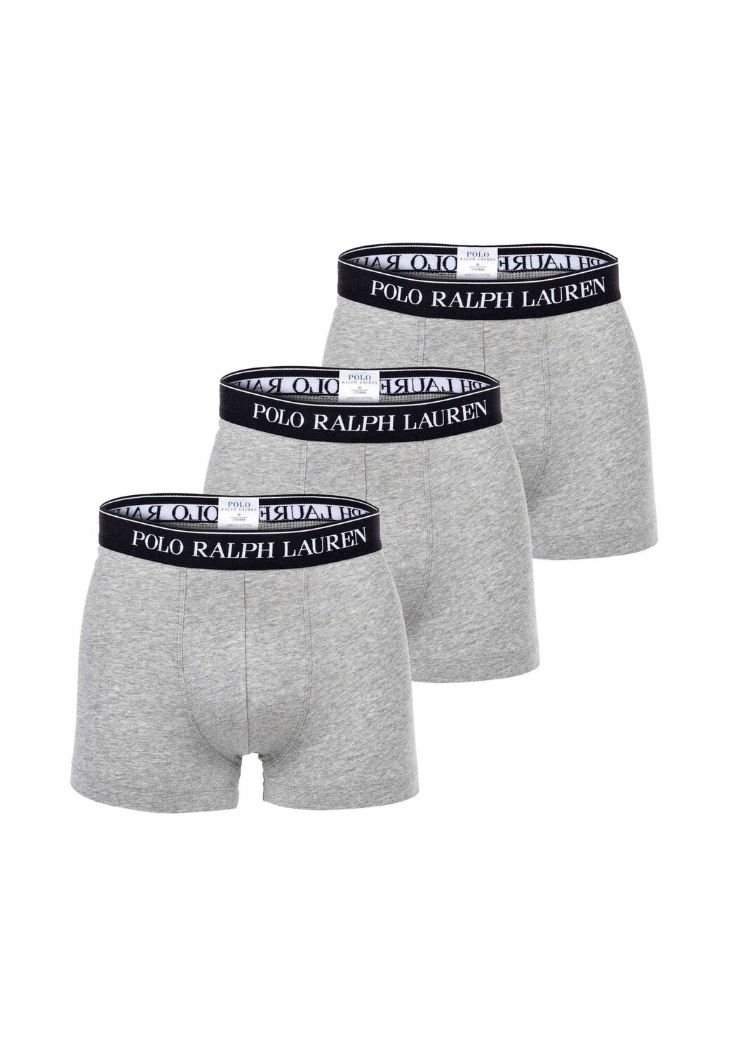 

Мужские шорты-боксеры, упаковка из 3 шт. - CLASSIC-3 PACK- TRUNK, хлопок стрейч, пояс с логотипом RALPH LAUREN, серый