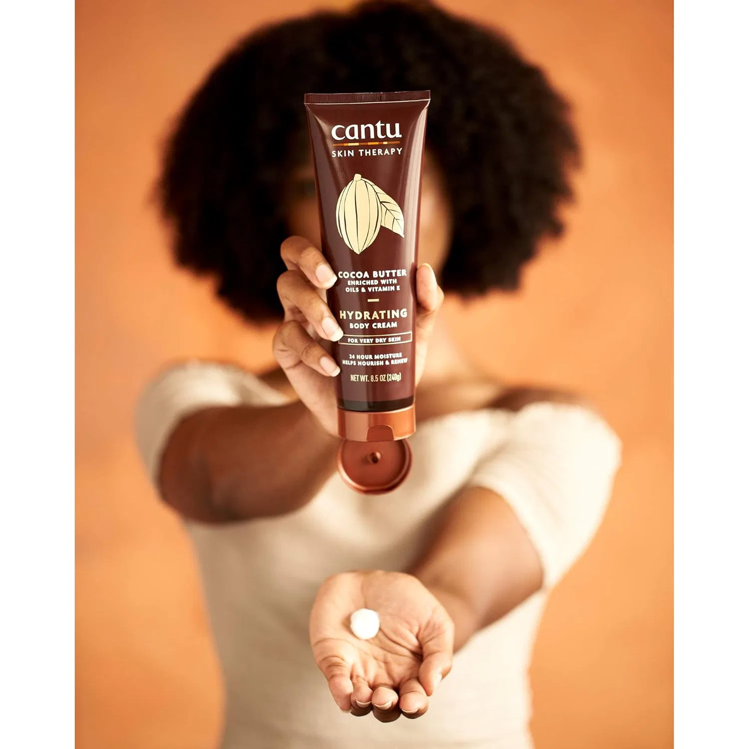 Увлажняющий крем для тела Cantu Skincare с маслом какао, 251 мл Cantu — фото 4