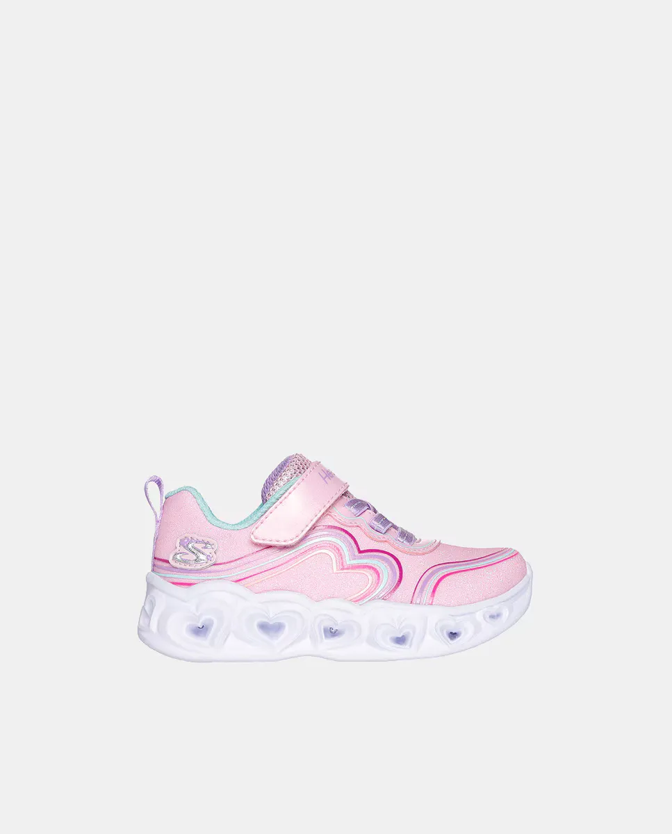 

Кроссовки Heart Lights для девочки Skechers, розовый