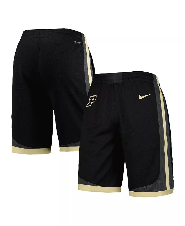 

Мужские черные шорты для тренировок Purdue Boilermakers Replica Performance Nike