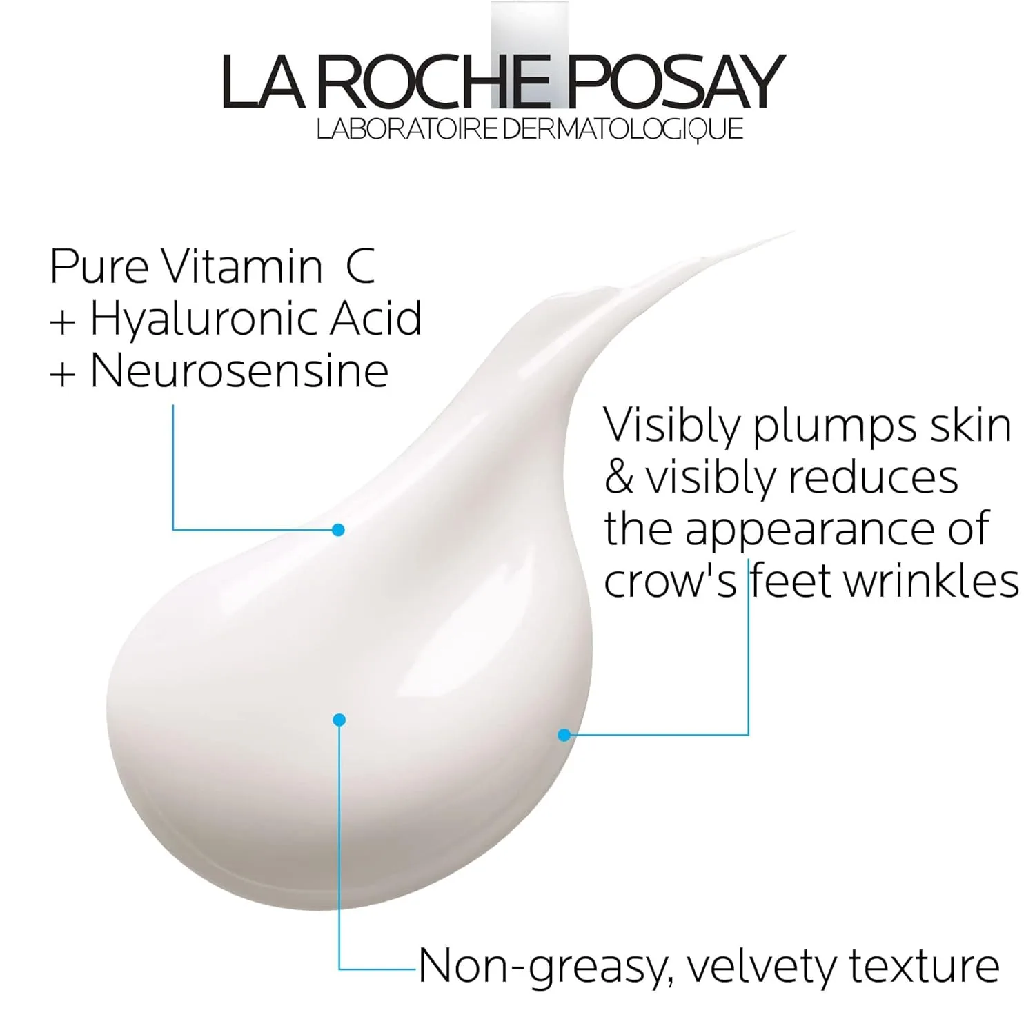 Крем для глаз La Roche-Posay Redermic C Pure Vitamin C с гиалуроновой кислотой для уменьшения морщин и омолаживающего эффекта, 0,5 жидких унций (1 упаковка) — фото 4