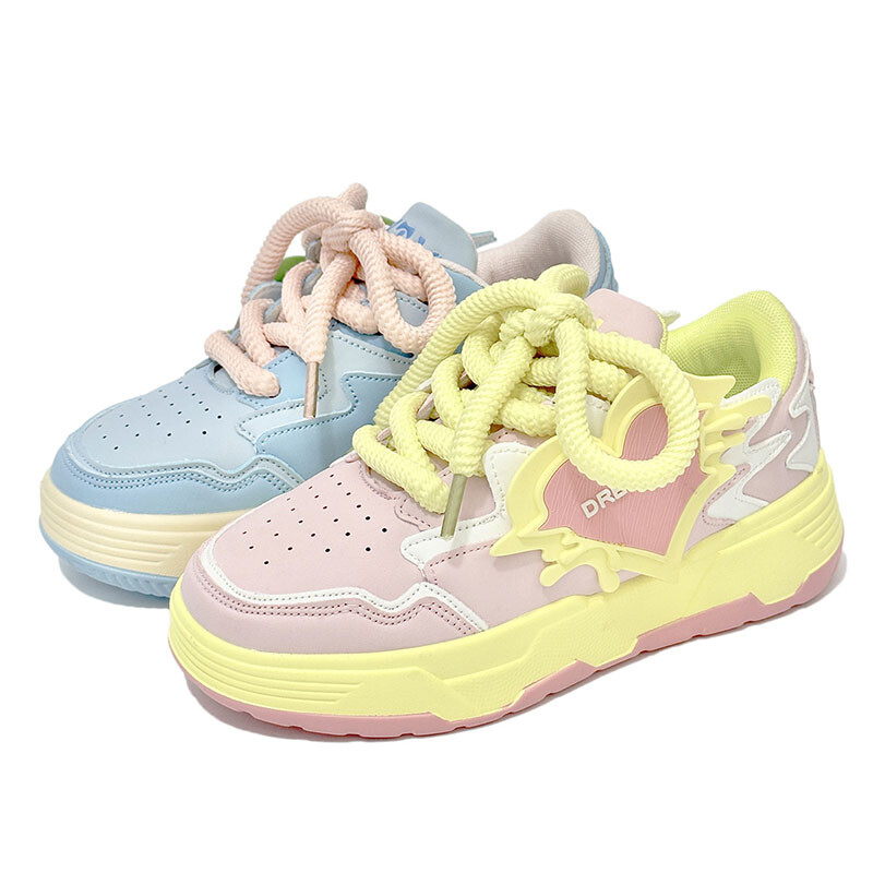 

Кроссовки ABCYLM Skateboarding Shoes Women's Low-top Mismatched, цвет Mismatched