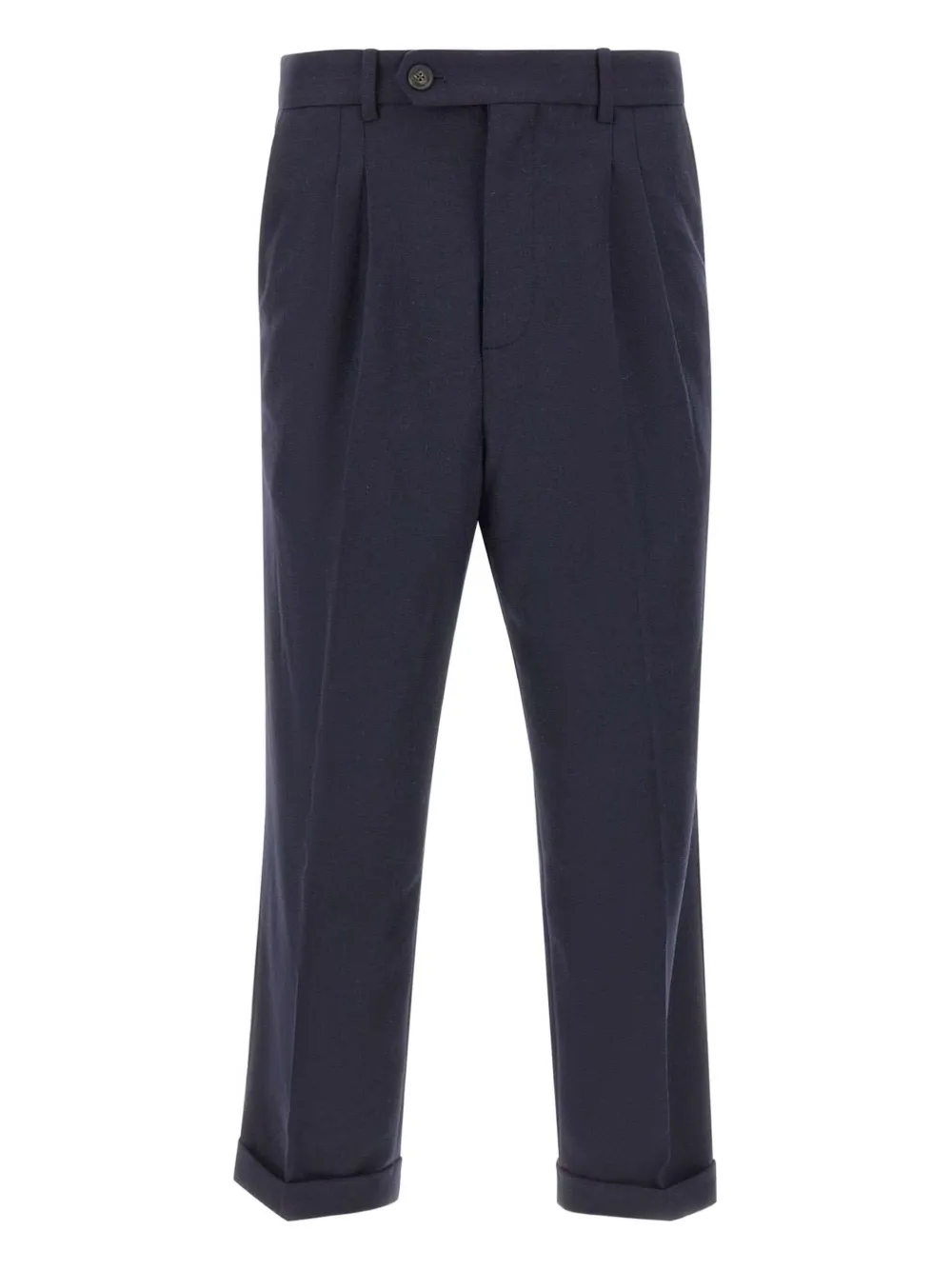 

Брюки со складками и манжетами Drôle De Monsieur, синий