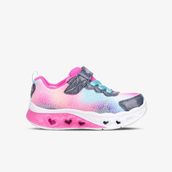 

Кроссовки порхают сердечками огни-просто л Skechers, мультиколор