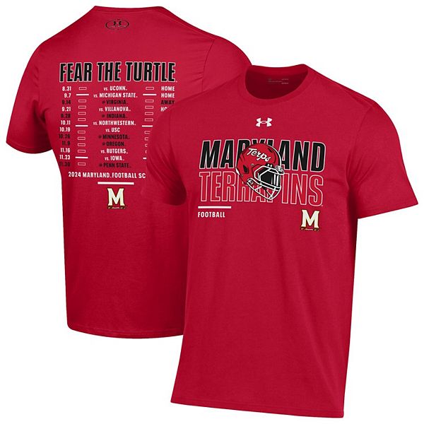 

Мужская красная футболка performance maryland terrapins 2024 football schedule Under Armour