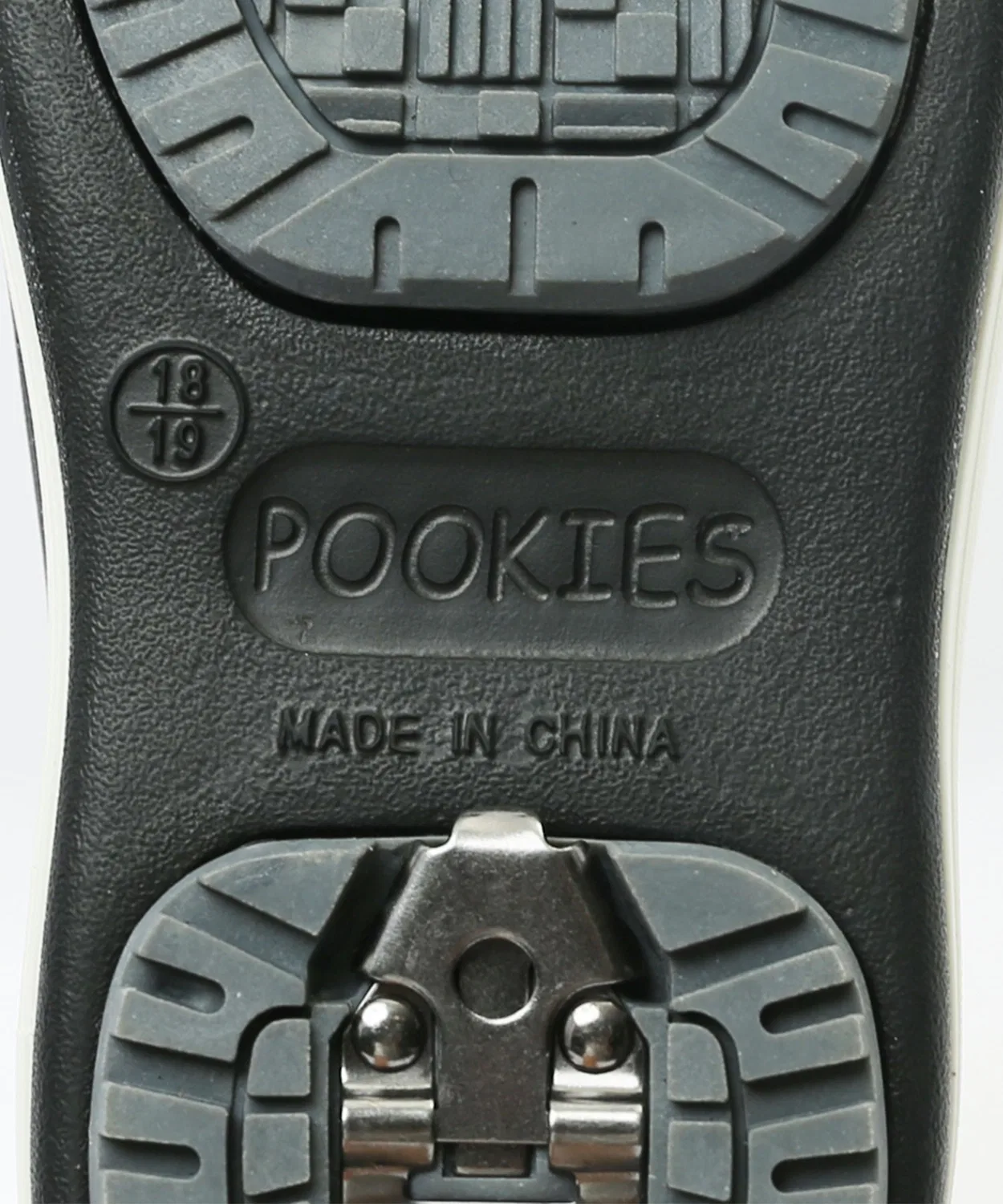 Детские снежные ботинки POOKIES с выдвижными шипами серые — фото 2