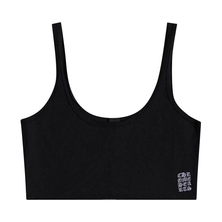 

Топ Chrome Hearts Cropped Tank Top Black, черный