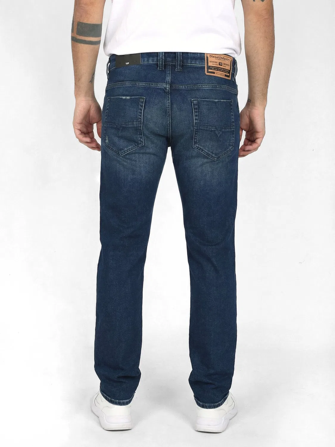 Джинсы Diesel Regular Jeans Straight SAFADO-X темно-синего цвета — фото 3