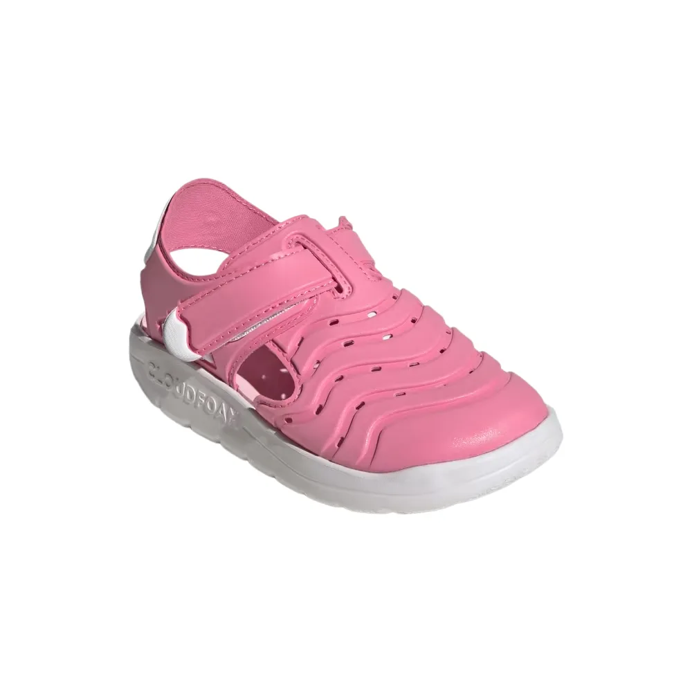 Дышащие сандалии на низком ходу для детей Adidas, Happy Pink/Cloud White/Transparent Pink — фото 4