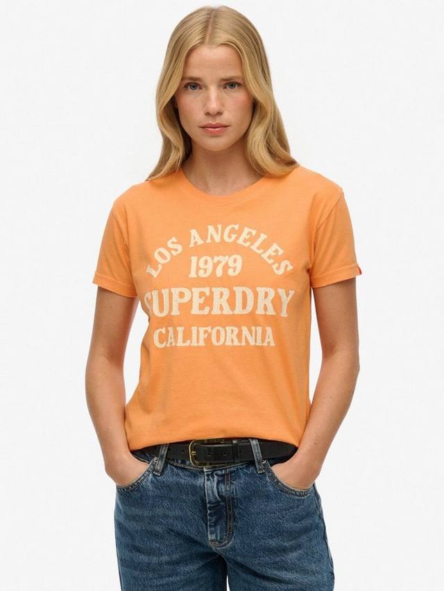 

Футболка приталенная с логотипом Surf Superdry, Autumn Sunset Orange