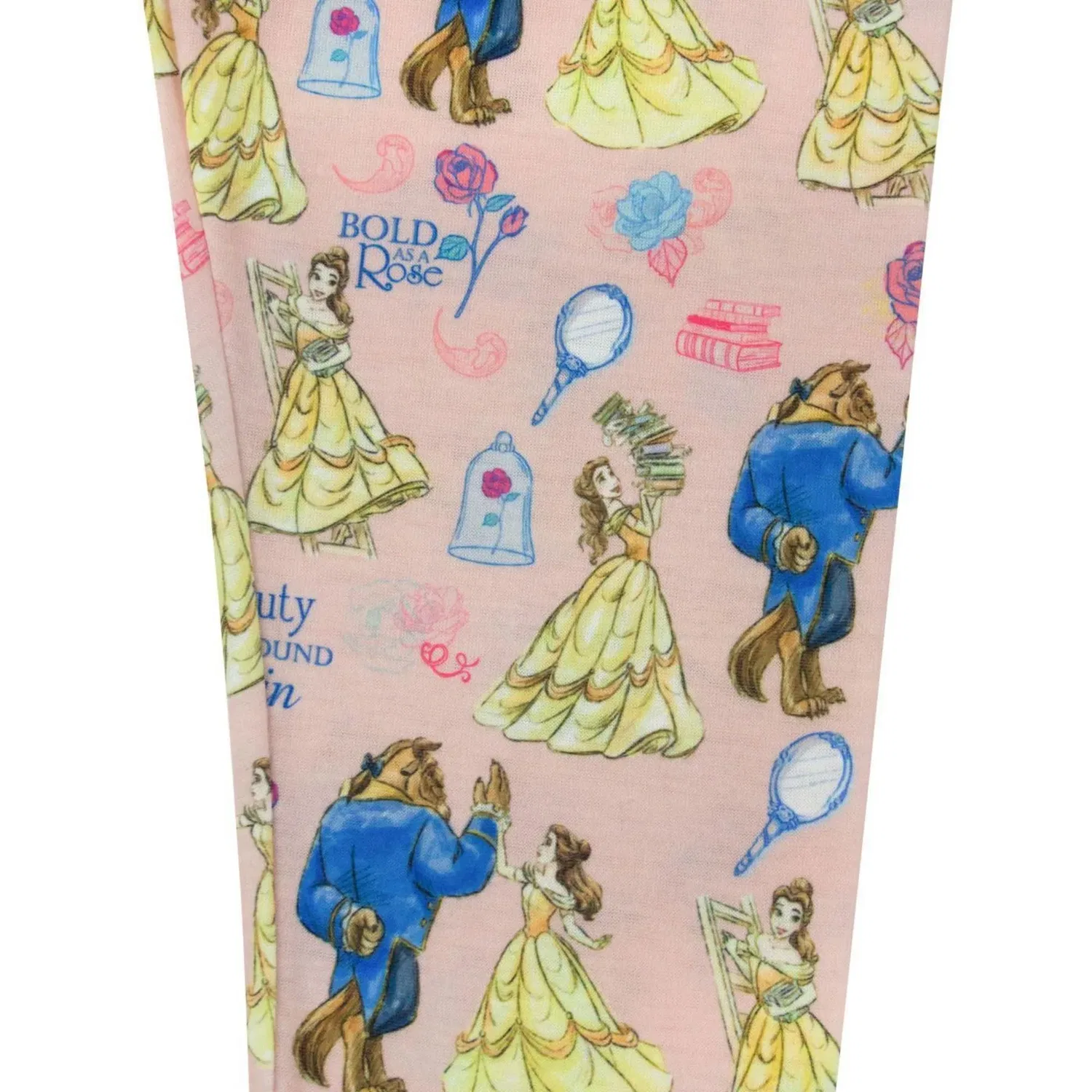 Детские леггинсы с принтом Disney Beauty and the Beast, Disney, розовый — фото 3