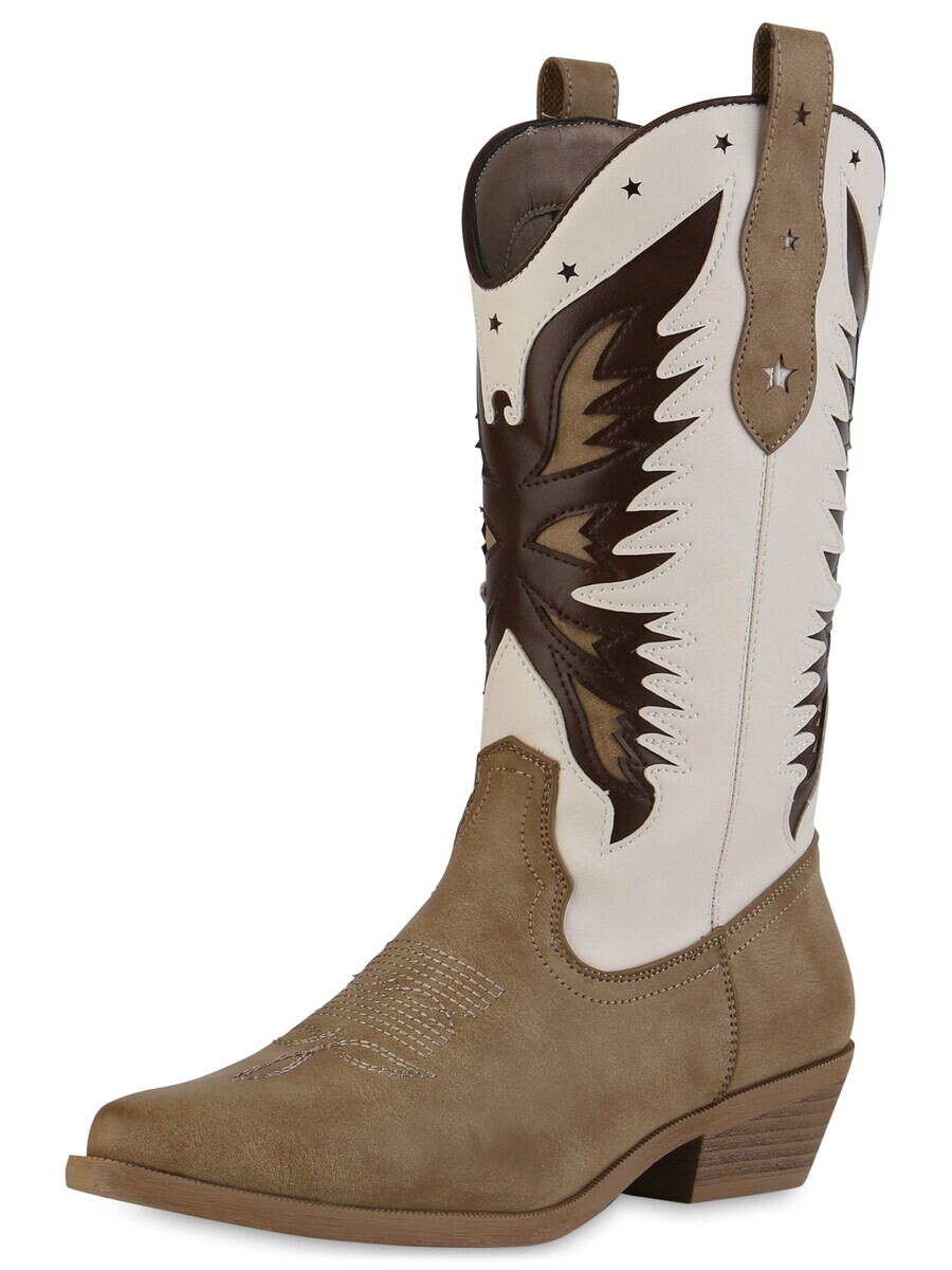 

Ботинки Van Hill Cowboy Boots, цвет Ecru/Khaki
