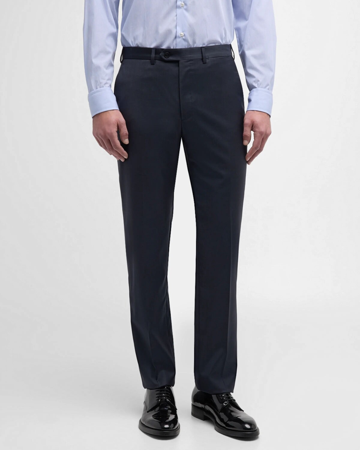 

Мужские брюки Tigulli из однотонной шерсти Brioni, цвет Navy