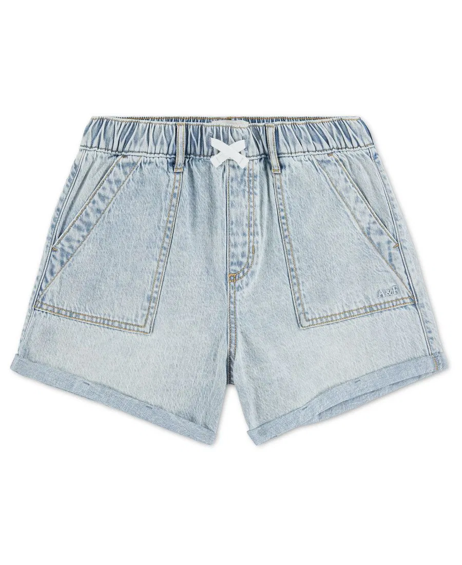 Джинсовые шорты с высокой посадкой для девочек Abercrombie Kids
