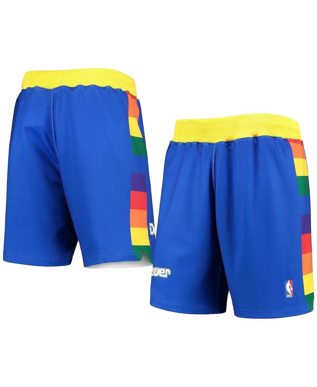 

Мужские шорты Royal Denver Nuggets 1991/92 Hardwood Classics Authentic Shorts Mitchell & Ness
