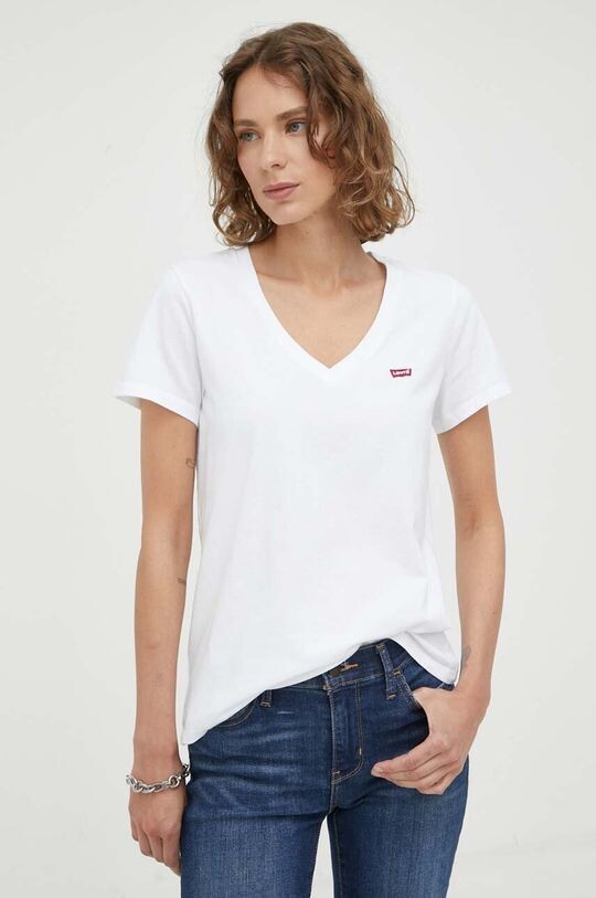 Хлопковые футболки, 2 пары Levi's, белый — фото 4