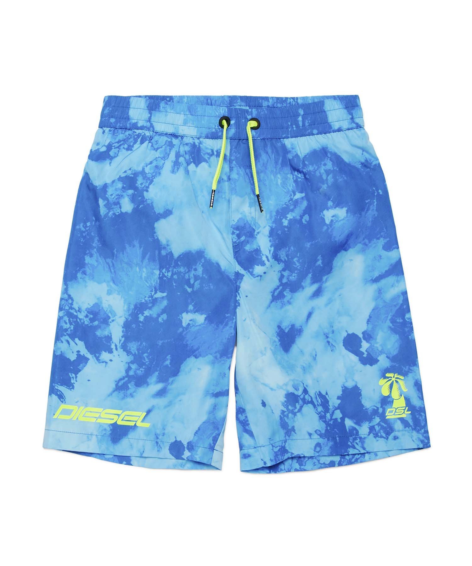 Детские и подростковые купальники DIESEL с одним фирменным логотипом, Blue Camo