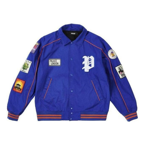 

Куртка patches cotton bomber 'royal blue' Palace, синий