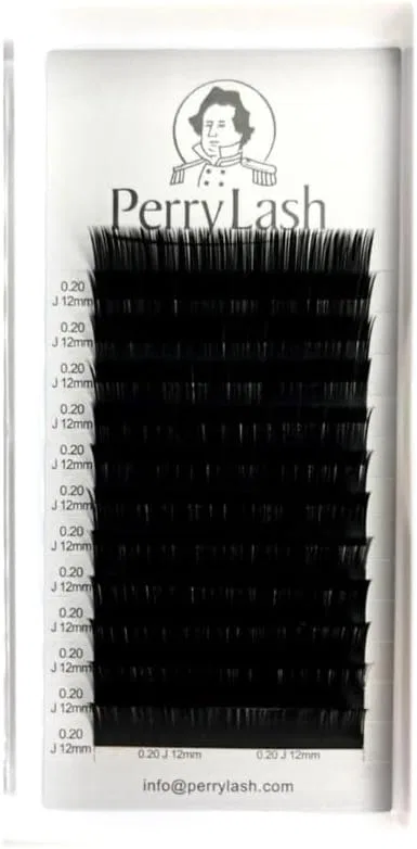 Ресницы объемные PERRY LASH Volume Rush 0.05 мм J Curl 15 мм